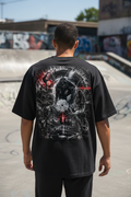 BORN IN THE STATIC – Oversized Shirt Backprint Lifestyle | NEBELMOND