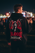 Blood on the Dancefloor Metamoon Oversized Zipper Hoodie – Gothic Lifestyle Backprint