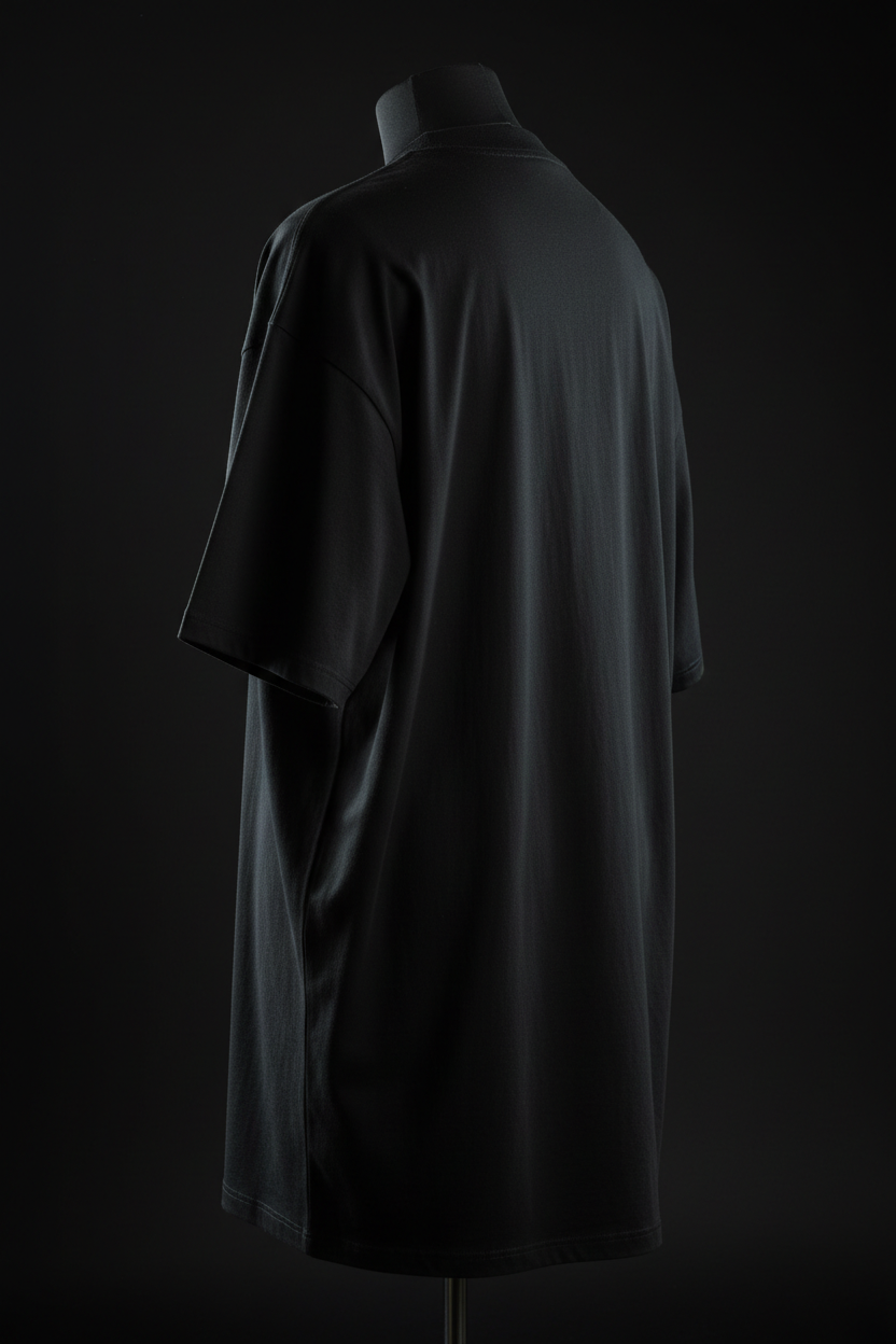 Crescent Reaper Oversized Shirt – Rückansicht Schnitt