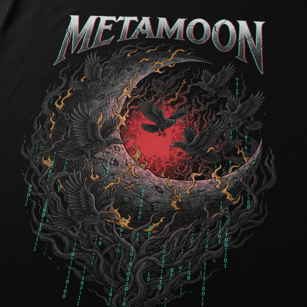 Crescent Reaper – METAMOON Print Detail Nahaufnahme